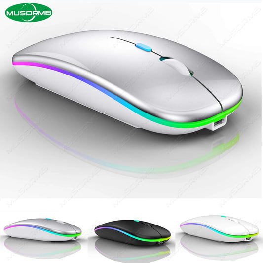 Mouse sem fio  iluminado para Apple iPad Huawei Samsung , Min IOS Android Windows , universal